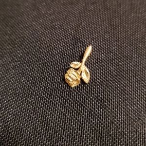 14k gold rose charm for pendent